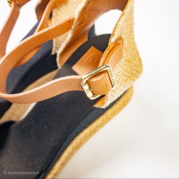 Tory Burch Platform Espadrilles Navy Light brown - Picture 6 of 8